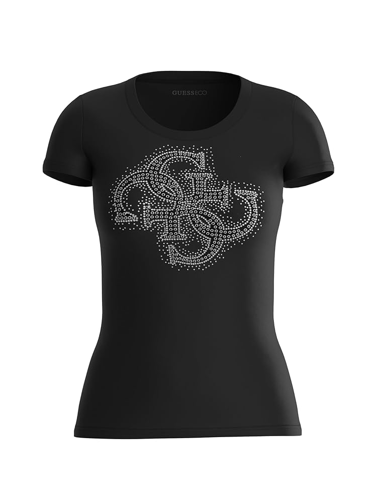 ゲ*ン様 BIG LOGO RHINESTONE EMBLEM TEE Guess Big Girls 7-16 Short-Sleeve Rhinestone-Embellished